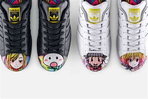 adidas superstar weiss herr pharrell zeh mit manga motiv